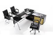 Glass Executive Desk CG-BLBT-01