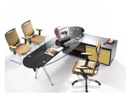 Glass Executive Desk CG-BLBT-21